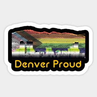 Denver Pride -agender Sticker